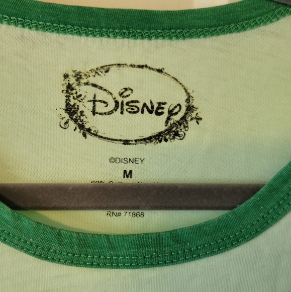 Green Disney Ariel "Seas the Day" Rimger Shirt size M - Picture 3 of 3